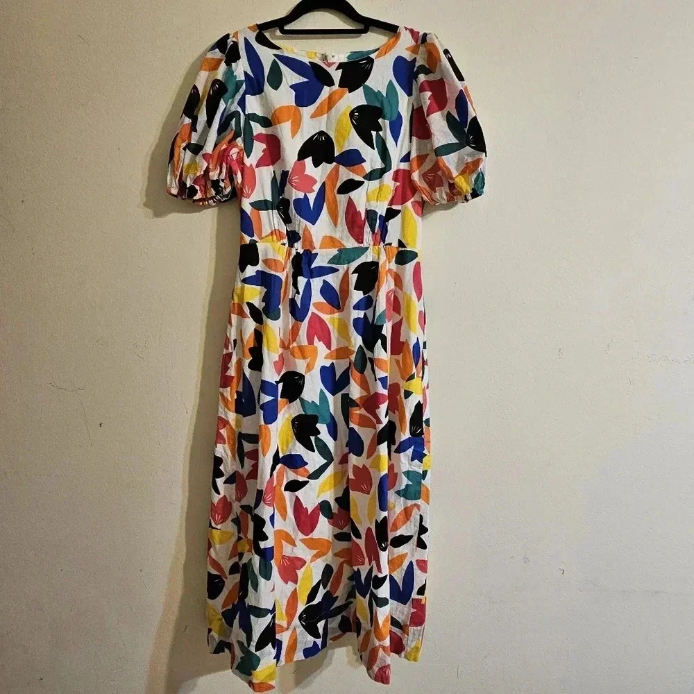 calvin klein short sleeve maxi dress Calvin Klein Floral Short Sleeve Maxi Dress In Golden Multi
